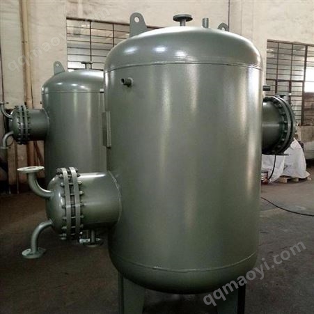 杰瑞专业定制双热源单罐集成热交换器 双热源换热器 双管束热交换器 双盘管换热器