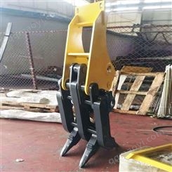 挖掘机属具液压旋转夹木器甘蔗废铁木材抓斗挖机抓木夹