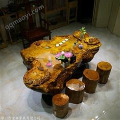 商丘 什么是金絲楠木 二手根雕茶桌價格 現貨供應