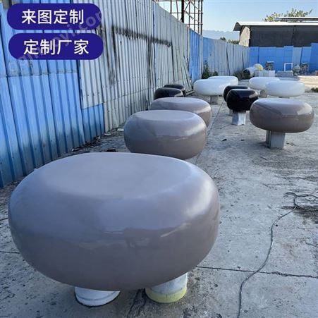 灰色玻璃钢坐凳 商场鹅卵石坐凳雕塑造型 室内玻璃钢休闲座椅定制