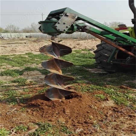 螺旋式植树挖坑机械 大功率拖拉机挖坑机 园林绿化钻坑机