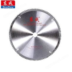 东成 合金木工锯片铝用梯平齿切割片14*120T合金圆锯片350*3.2**30*120T 单片装